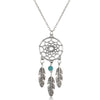 Natural Stone Dream Catcher Necklaces