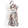 Mini High Waist Floral Print Dress