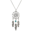 Natural Stone Dream Catcher Necklaces