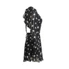 Short Chiffon Star Black Dress