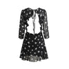 Short Chiffon Star Black Dress