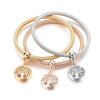3PCS Charm Bangles Plated Bracelets
