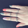 5 pcs/set Crown Flower Love Ring Set