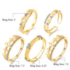 5 pcs/set Crown Flower Love Ring Set