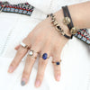 4PCS/LOT Natural Stone Ring Set