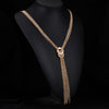 Long Tassel Necklace Multilayer Choker