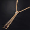 Long Tassel Necklace Multilayer Choker