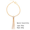 Long Tassel Necklace Multilayer Choker