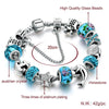 Ocean Style European Crystal Charm Bracelet