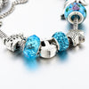 Ocean Style European Crystal Charm Bracelet