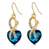 Heart Crystal Earrings