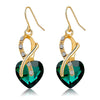 Heart Crystal Earrings
