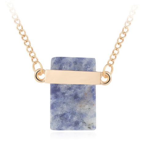 Stone Gold Color Necklace