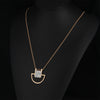 Natural Stone Necklace Gold Color