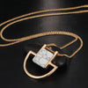 Natural Stone Necklace Gold Color