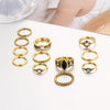 12 PCS/Set Knuckle Midi Rings Set