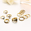 12 PCS/Set Knuckle Midi Rings Set