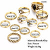 12 PCS/Set Knuckle Midi Rings Set