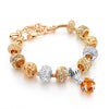 Crystal Heart Charm Bracelets & Bangles Gold Bracelets