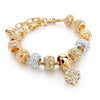 Crystal Heart Charm Bracelets & Bangles Gold Bracelets