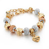 Crystal Heart Charm Bracelets & Bangles Gold Bracelets
