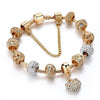 Crystal Heart Charm Bracelets & Bangles Gold Bracelets