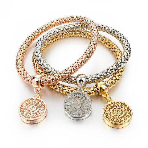 Tree of Life Gold Charm Bracelets