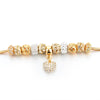 Crystal Heart Charm Bracelets & Bangles Gold Bracelets