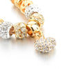 Crystal Heart Charm Bracelets & Bangles Gold Bracelets