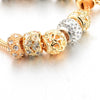 Crystal Heart Charm Bracelets & Bangles Gold Bracelets