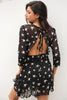 Short Chiffon Star Black Dress