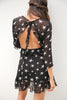 Short Chiffon Star Black Dress