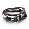 PU Leather Anchor Bracelets Pulsera