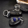4PCS/LOT Natural Stone Ring Set