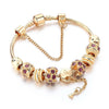 Crystal Heart Beads DIY Charm Bracelets & Bangles