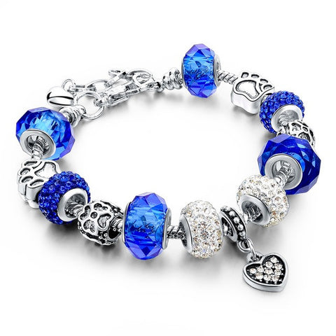 Beaded DIY Crystal Charm Bracelets