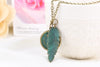 Bronze Clock And Leaves Model Necklaces