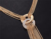 Long Tassel Necklace Multilayer Choker