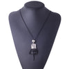 Doll Beads Charms Choker Long Necklace