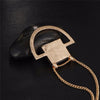 Natural Stone Necklace Gold Color