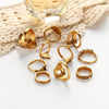 10pcs/Set Vintage Punk Ring Set