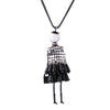 Doll Beads Charms Choker Long Necklace