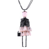 Doll Beads Charms Choker Long Necklace