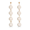 Round Imitation Simulated Pearl Drop Earrings
