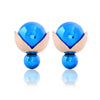 Ball Earrings Double Sided