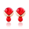 Ball Earrings Double Sided