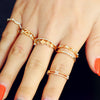 5 pcs/set Crown Flower Love Ring Set