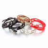 PU Leather Anchor Bracelets Pulsera